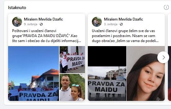 Formirana i grupa "Pravda za Maidu Džafić" - Avaz