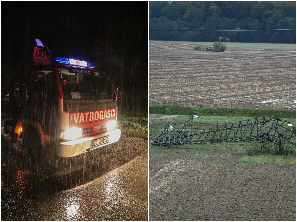 Fotografije koje pokazuju razornost nevremena: Letio crijep, prevrtali se kamioni, dalekovodni stubovi...