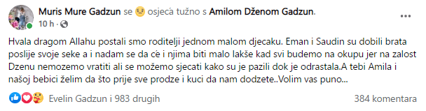 Status Murisa Gadžuna - Avaz