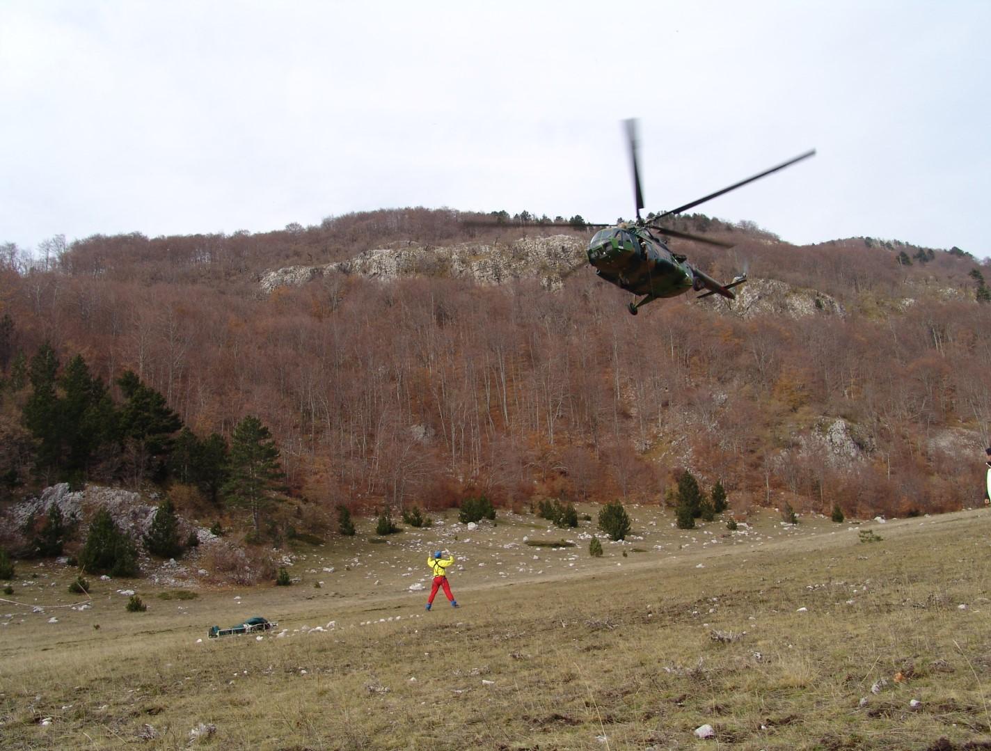 Po pozivu GSS FBiH, na teren je izlašao helikopter EUFOR-a koji je omogućio brži transport unesrećenog - Avaz