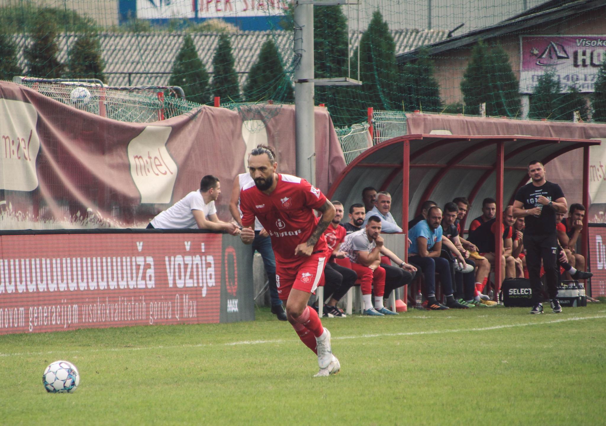 Igman je u Doboj Kaknju propustio jedinu šansu u prvih 45. minuta meča protiv Borca - Avaz