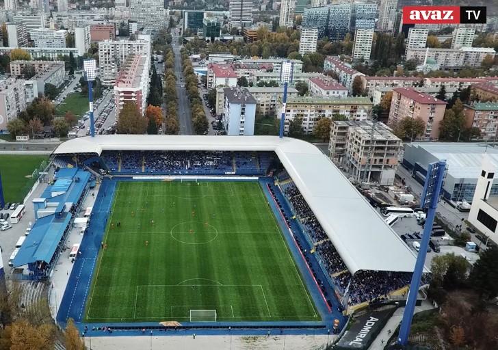 Snimci iz zraka: Pogledajte atmosferu s Grbavice na meču Željezničara i Veleža