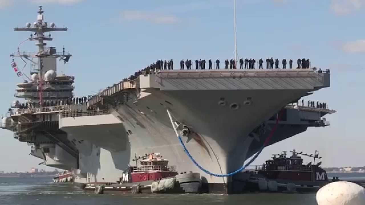 Dozvolejno uplovljavanje američkog ratnog nuklearnog broda USS "George H. W. Bush" - Avaz