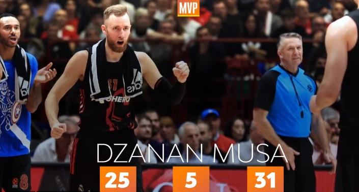 Džanan Musa proglašen za MVP-a 6. kola Evrolige