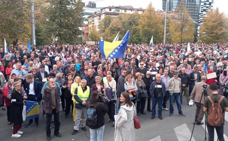 Sa  ranijih protesta - Avaz