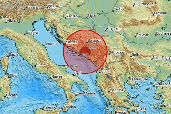 Novi zemljotres u Hercegovini: Epicentar kod Stoca