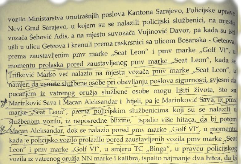 Faksimil optužnice Tužilaštva KS: Navedeni za sada nepoznati detalji - Avaz