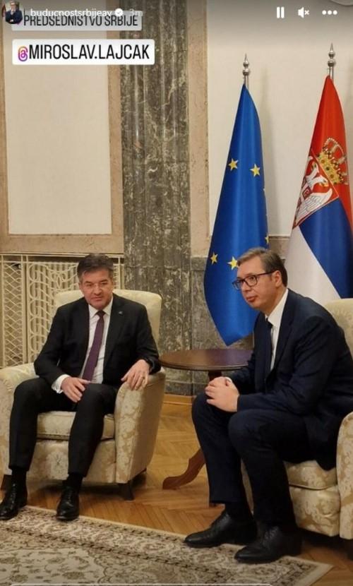 Miroslav Lajčak i Aleksandar Vučić - Avaz