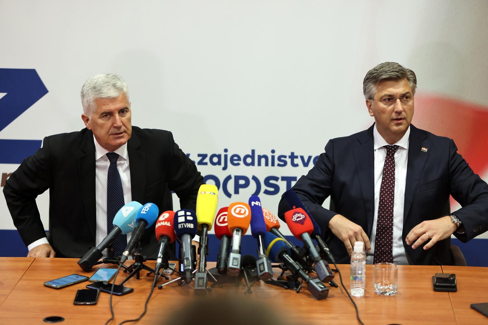 Dragan Čović i Andrej Plenković - Avaz