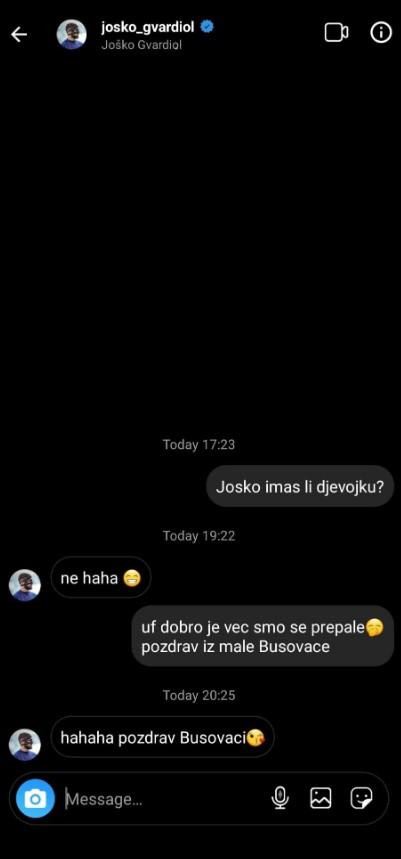 Djevojka iz Busovače se javila Gvardiolu na Instagramu - Avaz