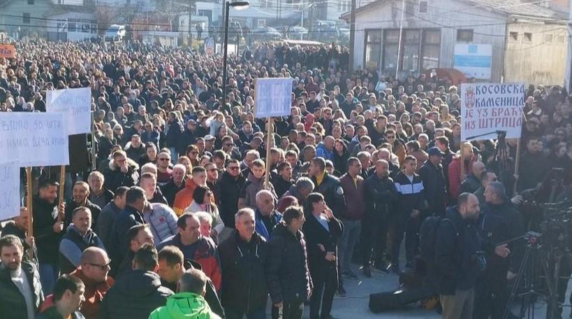 Počeo protest u Štrpcu zbog napada na dječake