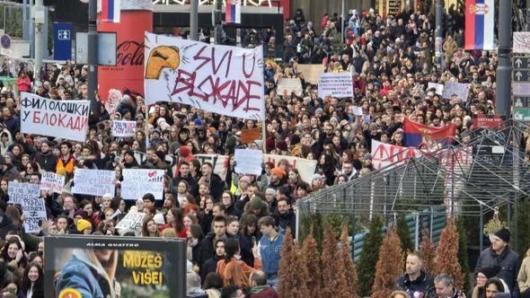 Protesti Srbija - Avaz