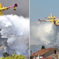 Požar na teškom terenu kod Šibenika: Približio se kućama, čule se i eksplozije "zvončića"