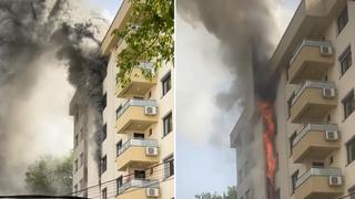 Video / Haos na Ilidži: Izbio veliki požar, gori zgrada kod Policijske stanice