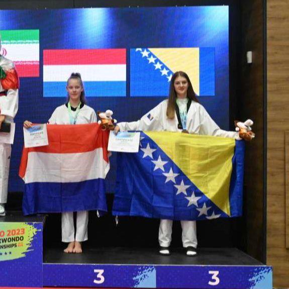 Lamija Alihodžić osvojila bronzanu medalju na Svjetskom tekvando prvenstvu za kadete
