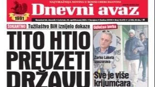 U današnjem "Dnevnom avazu" čitajte: Tito htio preuzeti državu