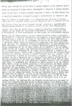 Faksimil iz zapisnika o Rekićevom saslušanju od 18. aprila 1993. godine: Bio u klasi sa Seferom Halilovićem, Hajrudinom Osmanagićem i Zoranom Soldatom - Avaz