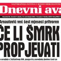 Danas u "Dnevnom avazu" čitajte: Hoće li Šmrk propjevati