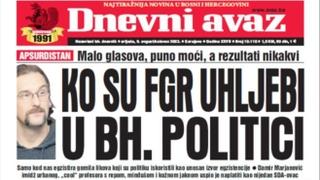 U današnjem "Dnevnom avazu" čitajte: Ko su FGR uhljebi u bh. politici