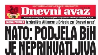 U današnjem "Dnevnom avazu" čitajte šta su za naš list poručili iz NATO-a