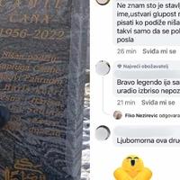 Burne reakcije nakon snimka Fahrudina koji brusi ime bivše žene s nišana očevog mezara: "Vidi se da je pijan i ovo uradio", "Degutantno", "Bolest"