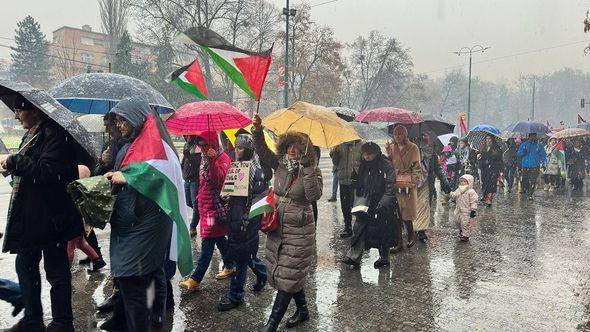 Protest podrške Palestini - Avaz