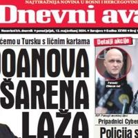 U današnjem "Dnevnom avazu" čitajte: Erdoanova šarena laža