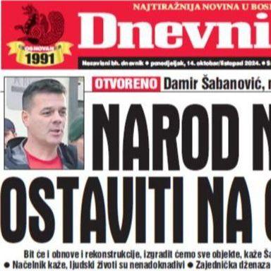 U današnjem "Dnevnom avazu" čitajte razgovor s načelnikom Jablanice nakon poplava: Narod nećemo ostaviti na cjedilu