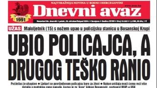 U današnjem "Dnevnom avazu" čitajte o napadu maloljetnika na policajce u Bosanskoj Krupi