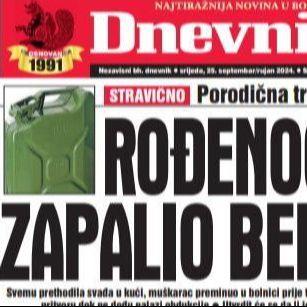 U današnjem "Dnevnom avazu" čitajte o stravičnoj porodičnoj tragediji: Rođenog brata zapalio benzinom