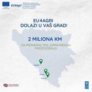 Evropska unija izdvojila 2 miliona KM za primarnu poljoprivrednu proizvodnju