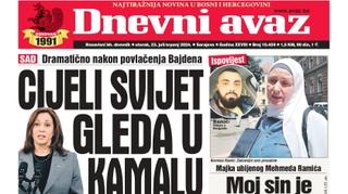 U današnjem "Dnevnom avazu" čitajte: Cijeli svijet gleda u Kamalu