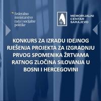 Konkurs za idejni projekt za izgradnju prvog spomenika žrtvama ratnog zločina silovanja u BiH