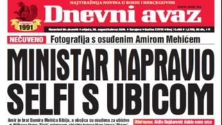 U današnjem "Dnevnom avazu" čitajte: Ministar napravio selfi s ubicom