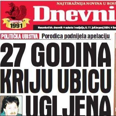 U dvobroju "Dnevnog avaza" čitajte: 27 godina kriju ubicu Ugljena