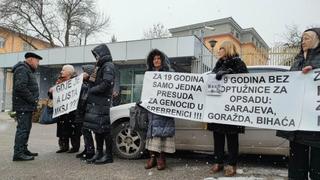 Udruženja žrtava ispred Suda i Tužilaštva BiH: Bez optužnica za opsadu Sarajeva, Goražda, Bihaća