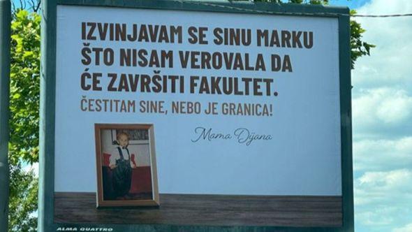 Bilbord koji je osvanuo u Beogradu - Avaz