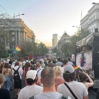 LGBT zastava na zgradi Skupštine Grada Beograda