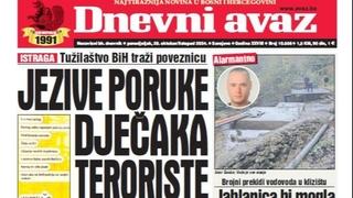 U današnjem "Dnevnom avazu" čitajte jezive poruke dječaka teroriste