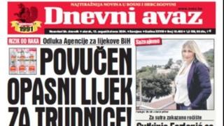 U današnjem "Dnevnom avazu" čitajte: Povučen opasni lijek za trudnice!