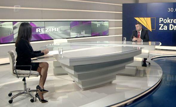 Hurtić u studiju Federalne televizije - Avaz