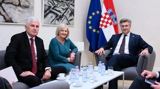 Čović i Krišto s Plenkovićem: Razgovarali o euroatlantskom putu BiH i izmjeni Izbornog zakona