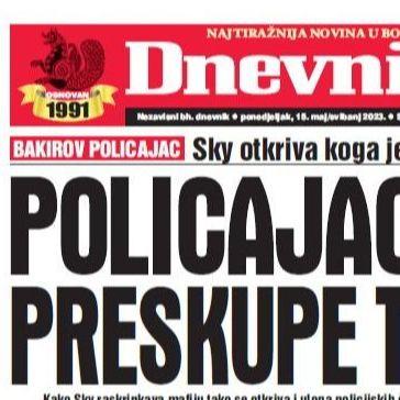 U današnjem "Dnevnom avazu" čitajte: Policajac lovio preskupe trofeje 