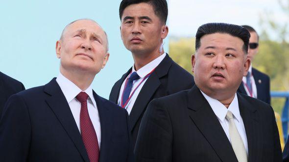 Vladimir Putin i Kim Jing-un - Avaz