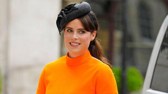 Princess Eugenie arrives at the Guildhall for a reception after the service of thanksgiving for the reign of Queen Elizabeth II at St Paul's Cathedral in London, Friday, June 3, 2022 on the second of four days of celebrations to mark the Platinum Jubilee - Avaz