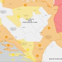Portal Meteoalarm izdao upozorenja za više regija u BiH: U nekima zbog visokih temperatura, a u drugima zbog nevremena