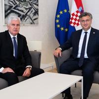 Sastali se Čović i Plenković: Nastaviti reformski proces, Izborni zakon i legitimno predstavljanje su prioritet