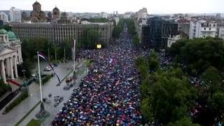 U Beogradu u toku protest "Srbija protiv nasilja"