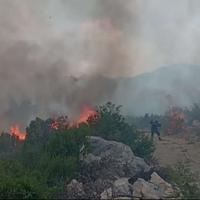 Požar na brdu kod Mostara još uvijek aktivan