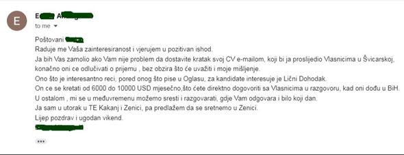 Faksimil pojašnjenja za rad u rudniku u Tanzaniji - Avaz